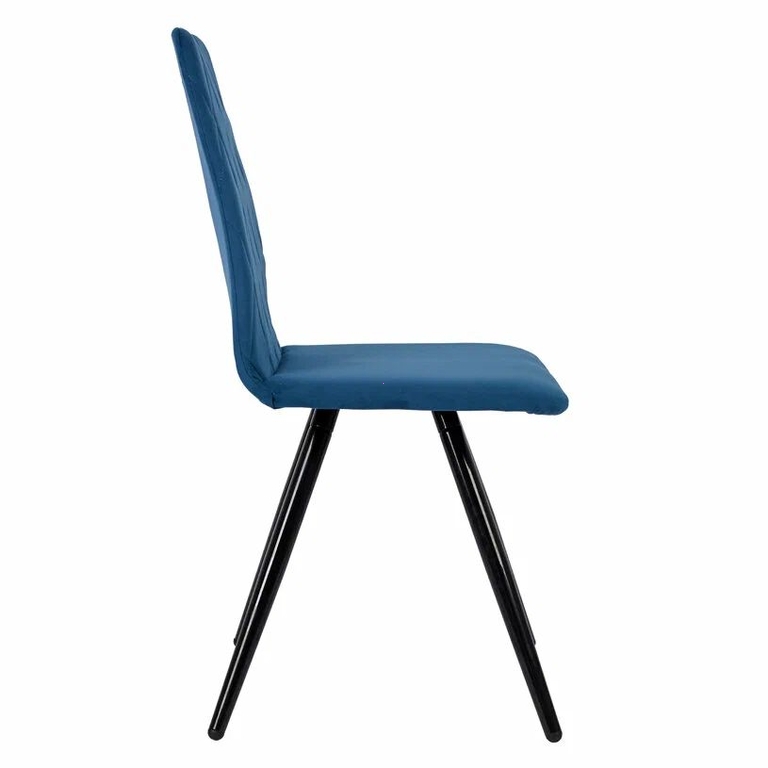Стул обеденный (комплект 2 штуки) Polini Home Rio SM  45х45х89 см, сине-чёрный