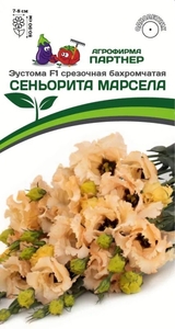 Эустома "Сеньорита Марсела" F1 срезочная бахромчатая 5 шт, Цветение её прекрасно, но особенно обворожительно во время прохладной погоды, когда цветки приобретают более насыщенный оттенок и дольше сохраняются в раскрытом состоянии; Партнёр